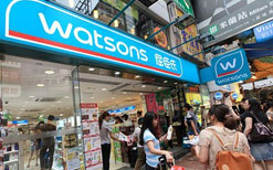 商超配送代表：屈臣氏入倉